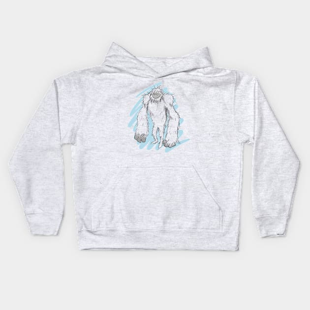 Wild Yeti Kids Hoodie by Chicken008